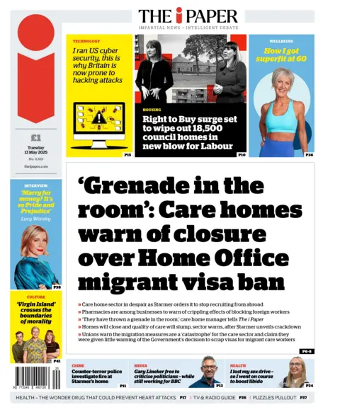 Care homes warn of closure over Home Office migrant visa ban."