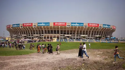 AFP People walk towards the stadium for an event in 2016.