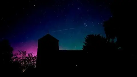 Rachel Kiley A colourful night sky taken near the South Downs