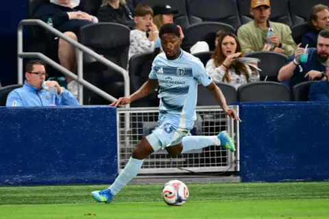 Getty Images Justin Reynolds of Sporting Kansas City runs with the ball during the second half of the MLS game between Sporting Kansas City and San Jose Earthquakes at Sporting Park in April 2026