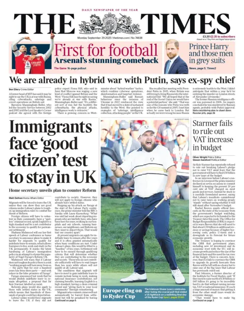  "Immigrants face 'good citizen' test to stay in the UK."