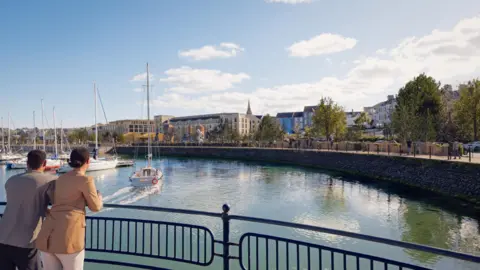 Bangor Marine CGI image of plans for Marine Gardens project
