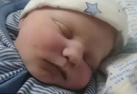 Morton Family Baby Lucas Morton at Crosshouse Hospital