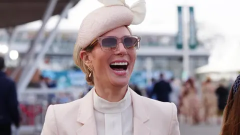 PA Media Zara Tindall on Ladies Day of the Randox Grand National Festival 2026 at Aintree Racecourse