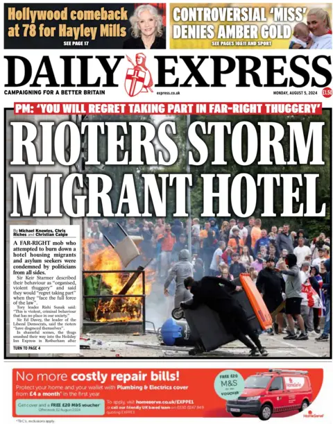  Rioters storm migrant hotel