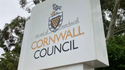 BBC Sign in front of trees