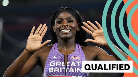 Great Britain's Daryll Neita secures her place in the Women's 200m final at the European Athletics Championships 2024