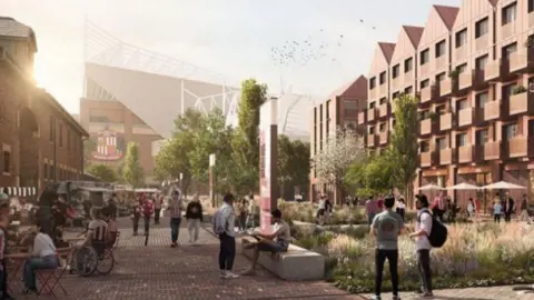 Sunderland City Council/Siglion The Way of Light with the Stadium of Light in the background