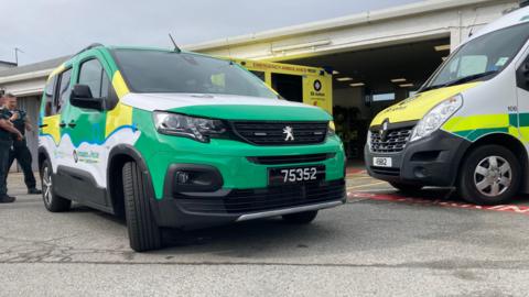 Ambulance and Rescue Guernsey vehicles