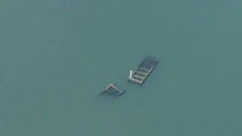 Simon Tomson/Geograph Aerial shot of the Mulberry Harbour off Thorpe Bay, Essex 