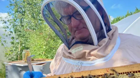 Fulbeck beekeeper Simon Croson