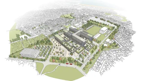 Perkins & Will/James Paget An artist's impression of what the new hospital could look like