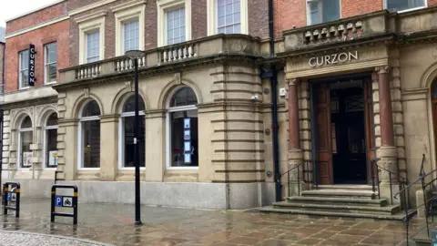 The entrance to Sheffield's Curzon Cinema. 