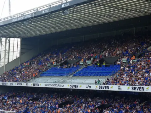 The Sir Alf Ramsey stand at Portman Road