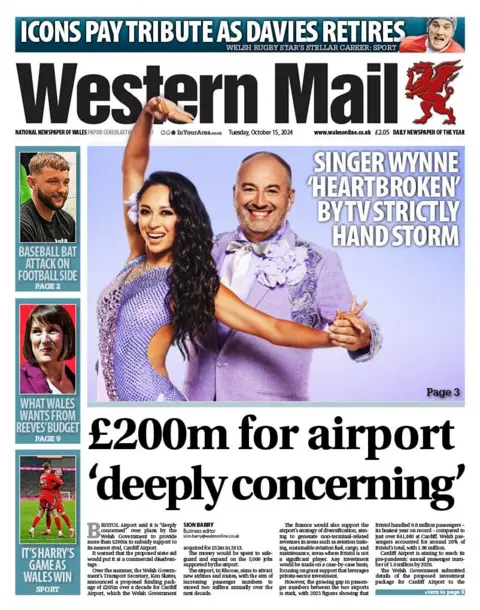 Western Mail Front page of Western Mail