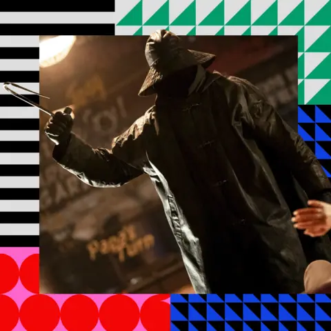 Sony Pictures A scene of a man with a hook, from I Know What You Did Last Summer