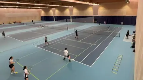  Tennis players at Lee Valley Hockey and Tennis Centre