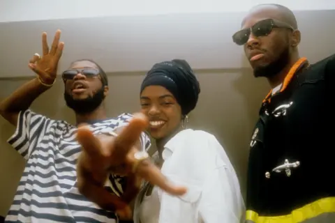 Getty Images Fugees group photo in 1993
