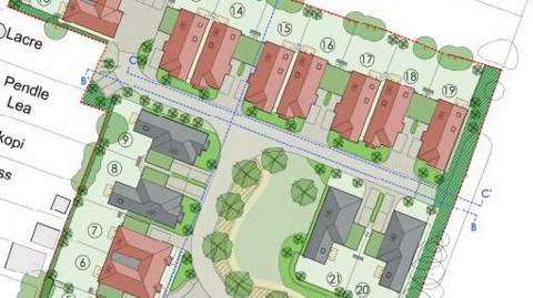 The plans for new homes at Eastergate