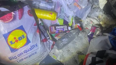 downtherapids Bags of rubbish left in a Ben Nevis night shelter