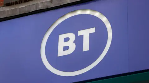 Getty Images Stock Image dari BT Group Logo