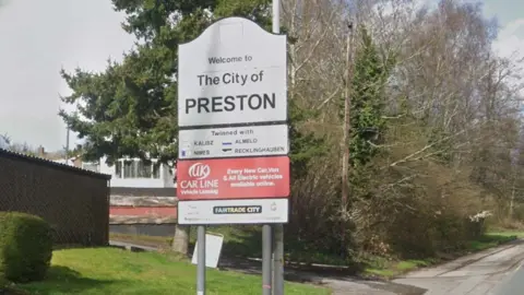 Google Preston street sign