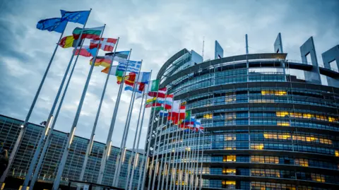 Photothek via Getty Images The European Parliament building in Strasbourg, France