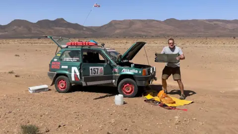 The Fiat Panda in the desert