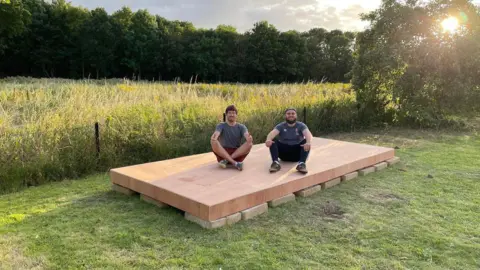 TOM MOULD James (left) and Tom (right) enjoying a summer together.