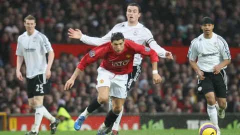 Getty Images Ronaldo racing pass Derby players