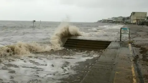 The high tide at Hunstanton