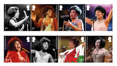 Royal Mail Shirley Bassey stamp set