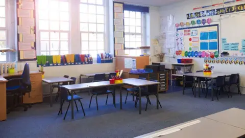 Getty Images An empty classroom