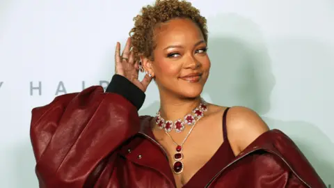 Getty Images Rihanna arrives at the Rihanna x Fenty Hair Los Angeles Launch Party at Nya Studios on June 10, 2024