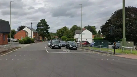 View looking down Storrs Road from Chatsworth Road