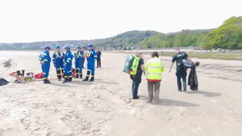 Cumbria Fire and Rescue Crews at the scene