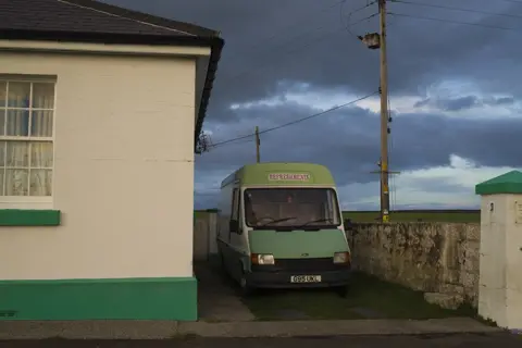 Jon Pountney An ice cream van at Nash Point