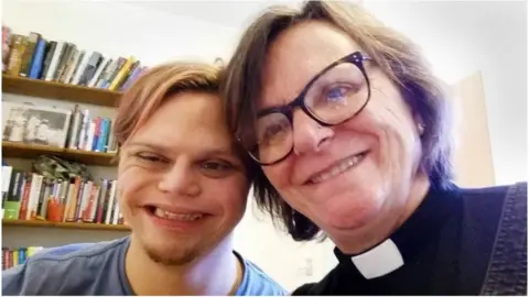 Jacqui Tyson Brent Marriner with his Mam, Jacqui Tyson