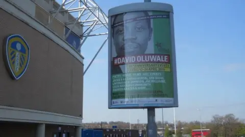 David Oluwale Memorial Association Poster at Leeds United