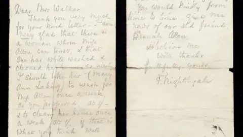 Hansons Letter penned by Florence Nightingale