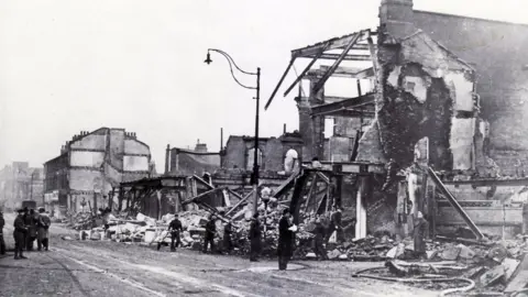 Sheffield Newspapers Bomb damage in Sheffield, World War Two