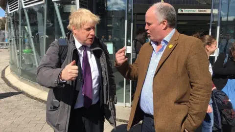 Welsh Conservatives Boris Johnson and Andrew RT Davies