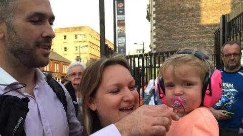 Matt Davis Chloe as a baby with Scott Nicholls