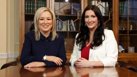 NI Executive Michelle O'Neill and Emma Little-Pengelly