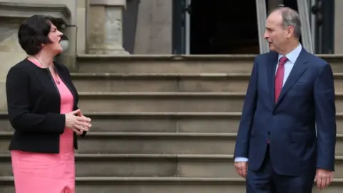 PA Media Arlene Foster and Micheál Martin