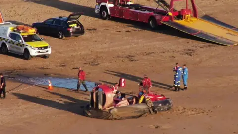 Hovercraft at Weston beachu