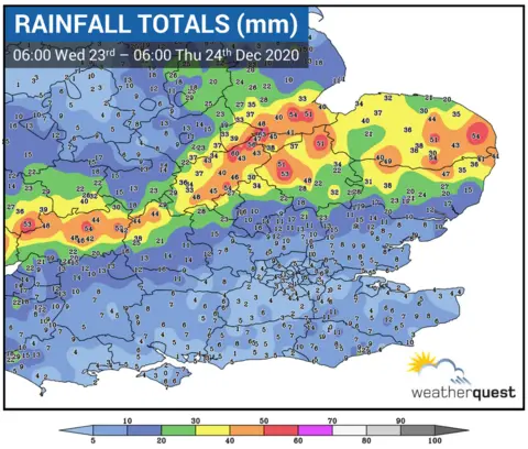  Weatherquest Rain totals map