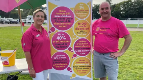 Brain Tumour Research Laurent Keeble-Buckle, right