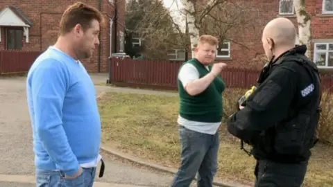 Raw Cut PI Ltd for Channel 5 Joseph Rooney (in blue) with his brother in law Peter Doran