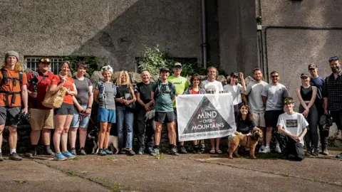 Mind Over Mountains A group of walkers with the charity Mind Over Mountains